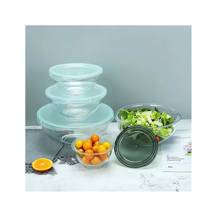 glass and bamboo food storage