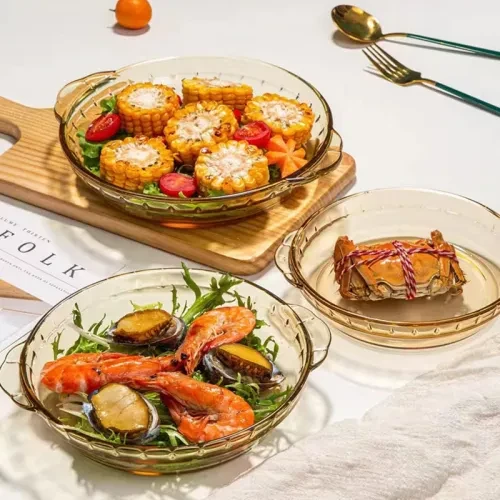 Glass Food Storage Container with Glass Lid