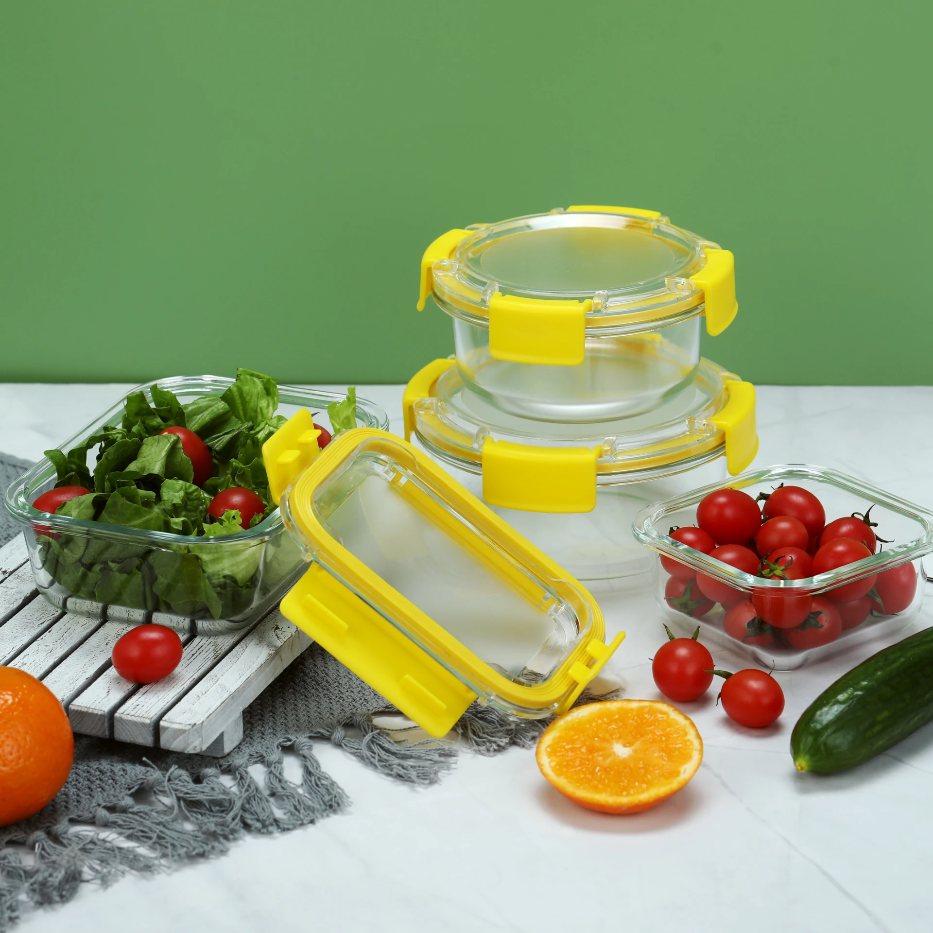glass containers for kitchen wholesale