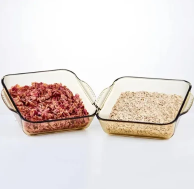 glass lunch box set of 4