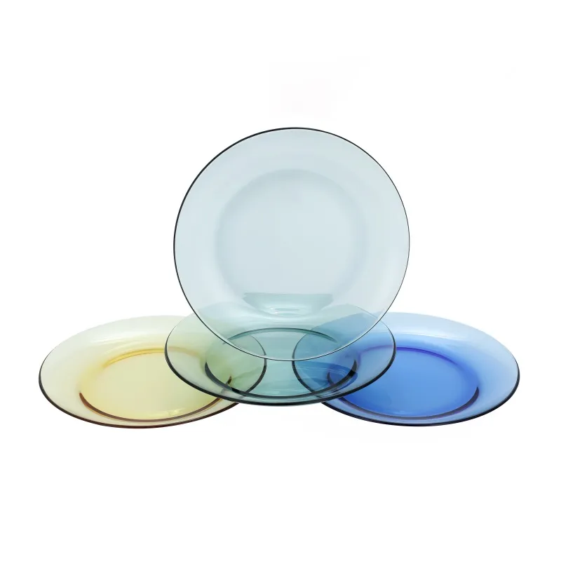9 Inch 10 Inch Stained Hihg Borosilicate Glass Plate