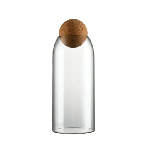 High Borosilicate Glass Bottle with Cork Lid