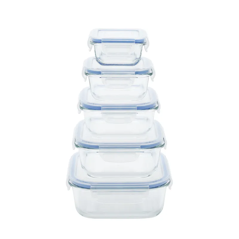 Glass Container with PP Lid Food Storage