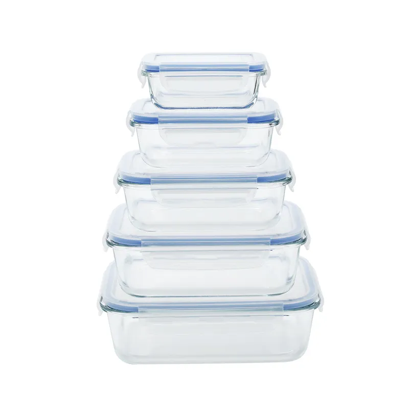 Glass Container with PP Lid Food Storage
