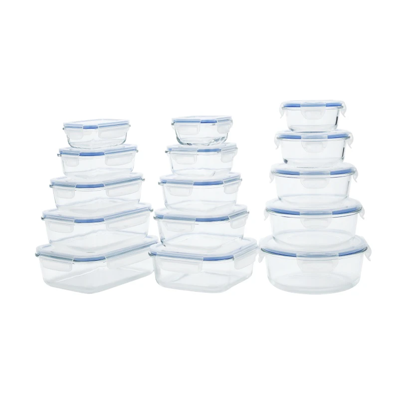 Glass Container with PP Lid Food Storage