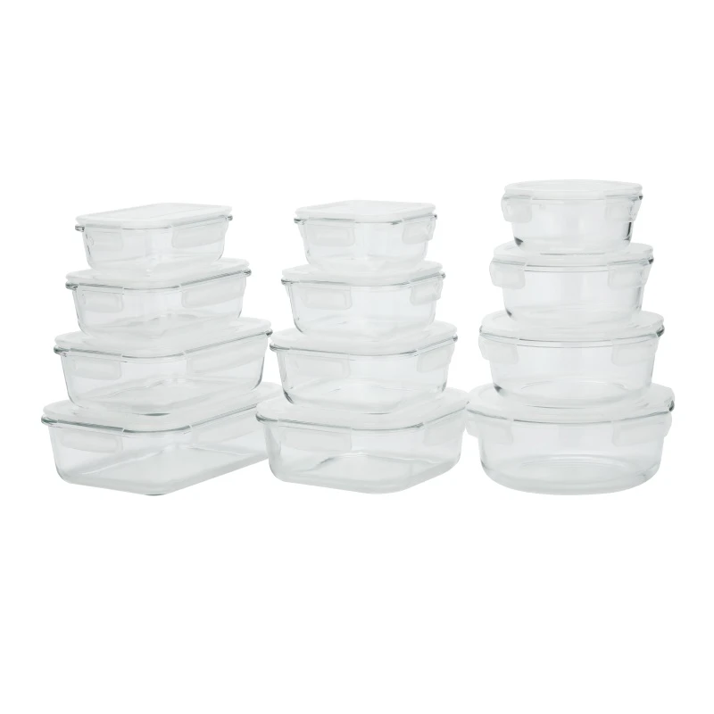 Glass Food Storage Container with Food-grade Plastic Lid