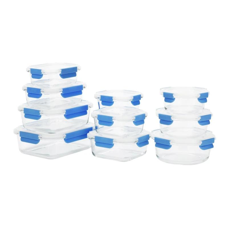 Glass Container With Plasitic Lid For Food
