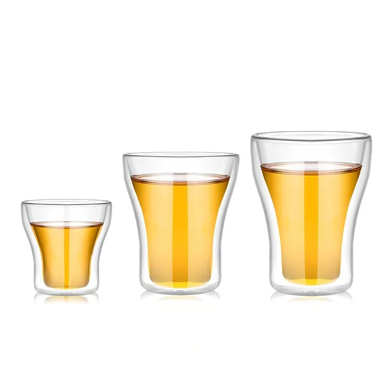 High Borosilicate Double-walled Volcano Glass Cup