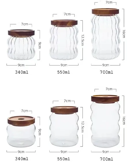 wave glass mixing bowls set of 3