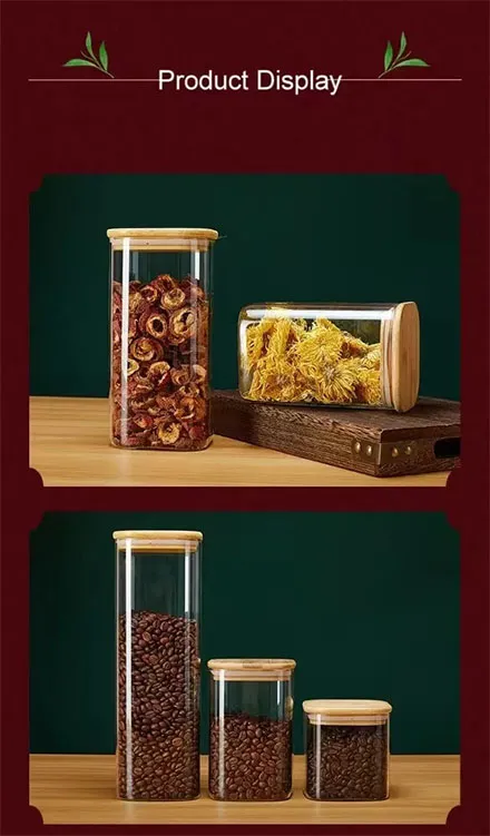 Glass Food Storage Container with Glass Lid