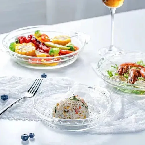 glass food storage containers with plastic lids