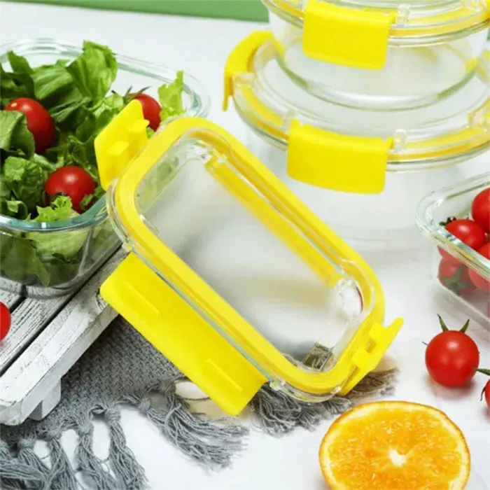 Glass Food Storage Container with Glass Lid