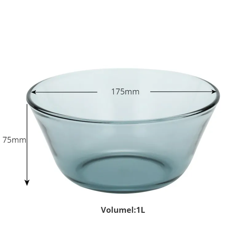 glass food storage container with glass lid