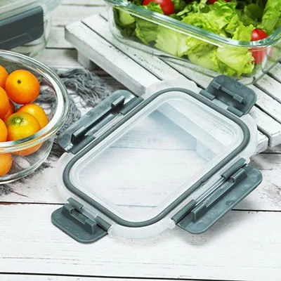 Glass Food Storage Container with Glass Lid