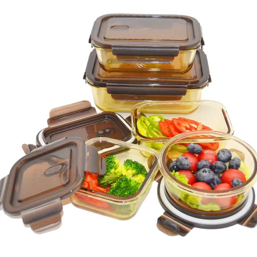 Glass Container with Plastic Vented Lid