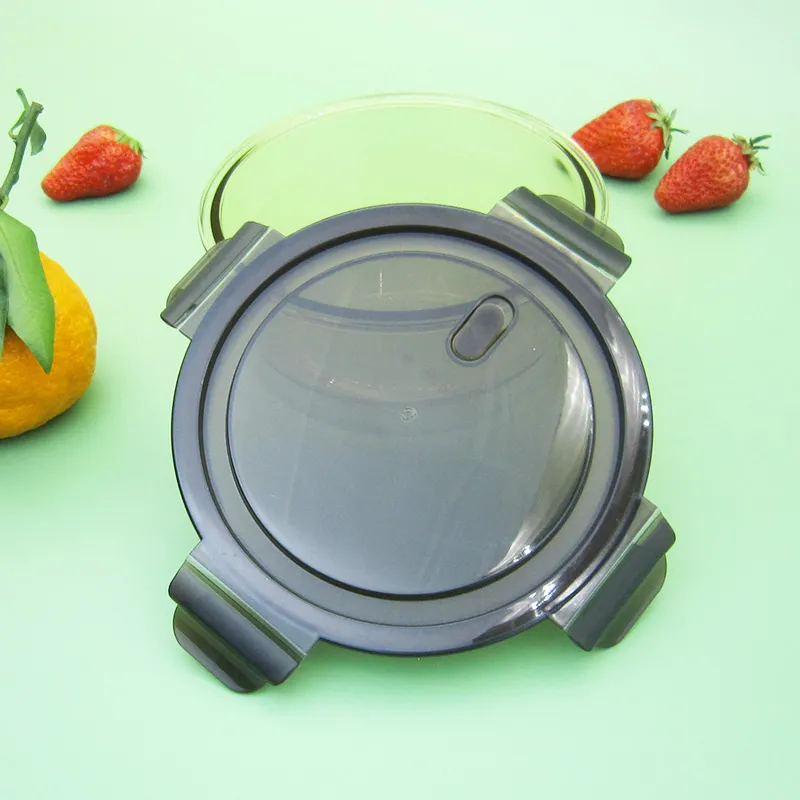 Glass Container with Plastic Vented Lid