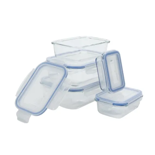 Glass Container with PP Lid Food Storage