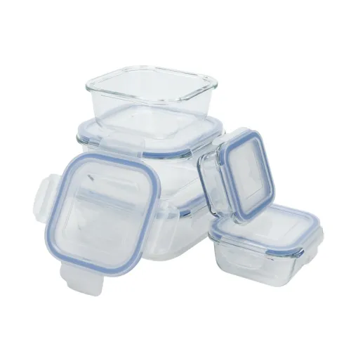Glass Container with PP Lid Food Storage