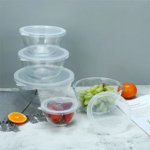Glass Mixing Bowls with Lids